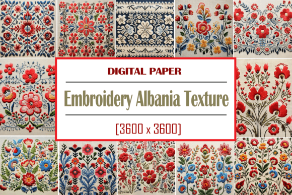 Embroidery Albania Texture